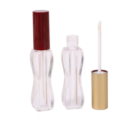 스크린 프린팅 로고 5ml 모든 피부 유형을위한 허리 길이 플라스틱 립 글래스 튜브