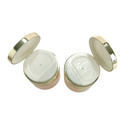 플립 톱 캡이 있는 50g 아크릴 공기 없는 항아리