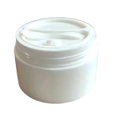스킨케어 제품을 위한 이중 그리드 별도의 저장 장치가 있는 도매 50+50g 이중 그리드 플라스틱 PP 크림 용기