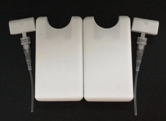 화이트 색상 향수 펌프 스프레이 20ml 플라스틱 재질 신용카드 스프레이 병