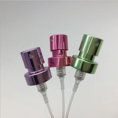 사용자 정의 색상 모양 13/400 15/400 18/400 병을위한 얇은 안개 분사 펌프