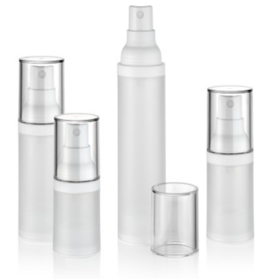 고급 50ml 투명 공기 없는 병 크림 액체 개인 관리용
