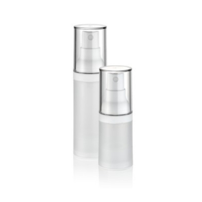 고급 50ml 투명 공기 없는 병 크림 액체 개인 관리용