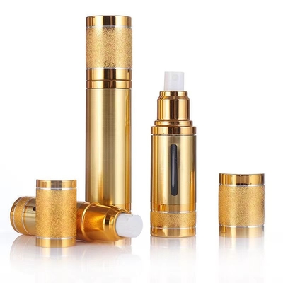 알루미늄 50ml 은 금 공기 없는 병