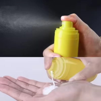섬세한 디자인 50ml 위아래 공기 없는 병 피부 관리 화장품