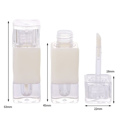 흰 다이아몬드 2.6ml 립 글래스 튜브 붓, 색상은 사용자 정의 될 수 있습니다