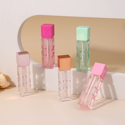 불규칙 3.5ml 립 글래스 튜브와 다양한 색의 붓