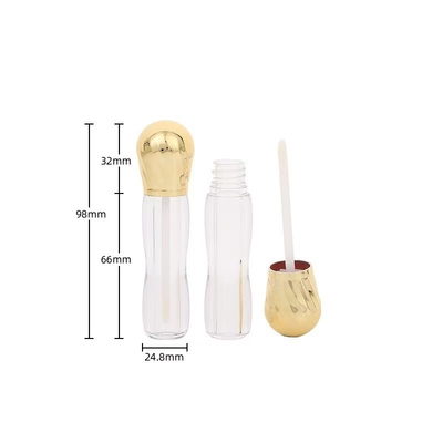 금속 큰 머리와 브러쉬 플라스틱 4.5ml 입술 가시 튜브 하이엔드