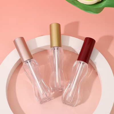 스크린 프린팅 로고 5ml 모든 피부 유형을위한 허리 길이 플라스틱 립 글래스 튜브
