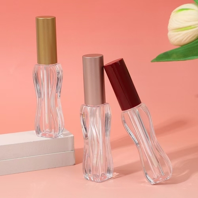 스크린 프린팅 로고 5ml 모든 피부 유형을위한 허리 길이 플라스틱 립 글래스 튜브