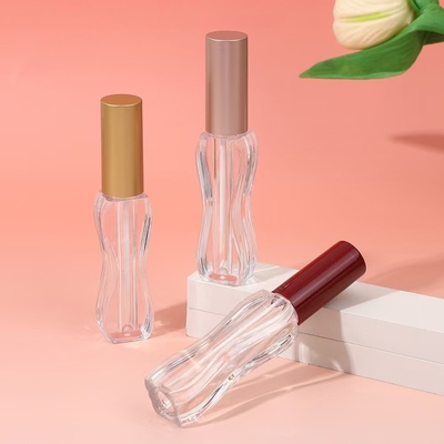 스크린 프린팅 로고 5ml 모든 피부 유형을위한 허리 길이 플라스틱 립 글래스 튜브