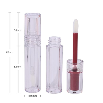 PETG/ABS 물질 구조 색상 가루와 4.5ml 용량으로 입술 광선 튜브