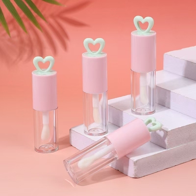 휴대용 립 글래스 포장용 7ml 홀 하트 플라스틱 립 글래스 튜브