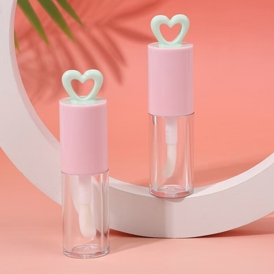 휴대용 립 글래스 포장용 7ml 홀 하트 플라스틱 립 글래스 튜브