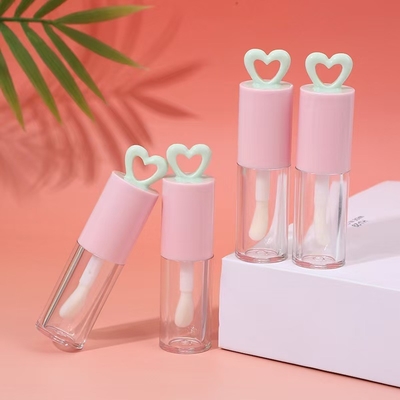 휴대용 립 글래스 포장용 7ml 홀 하트 플라스틱 립 글래스 튜브
