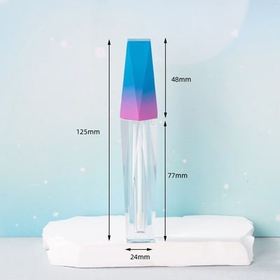 4.5ml 불규칙한 모양의 플록 스틱 어플리케이터와 맞춤 컬러 립 글래스 튜브
