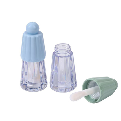화장품 유형 입술 광택 4.5ml 다양한 색상 우산 모양 덮개와 함께 플라스틱 튜브