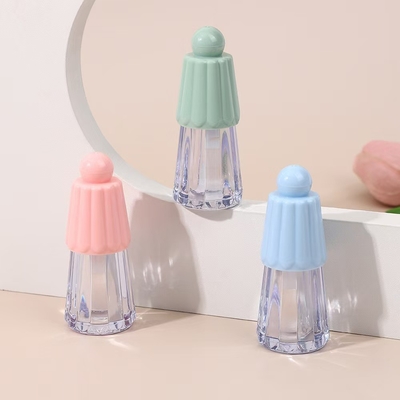 화장품 유형 입술 광택 4.5ml 다양한 색상 우산 모양 덮개와 함께 플라스틱 튜브