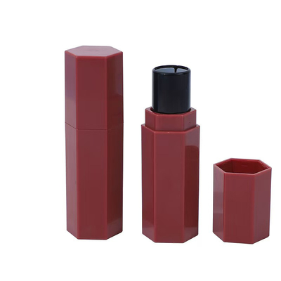 립스틱 빨강 스틱 및 반짝이는 효과에 대한 헥사그널 플라스틱 립스틱 튜브 5ml 샘플 제공