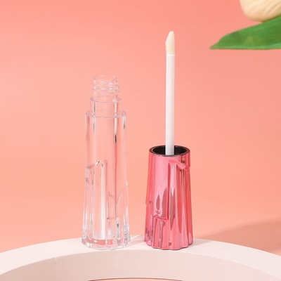 6ml 스커트 모양의 플라스틱 립 글래스 튜브와 브러시 가운 용이하고 편리한 스크린 인쇄