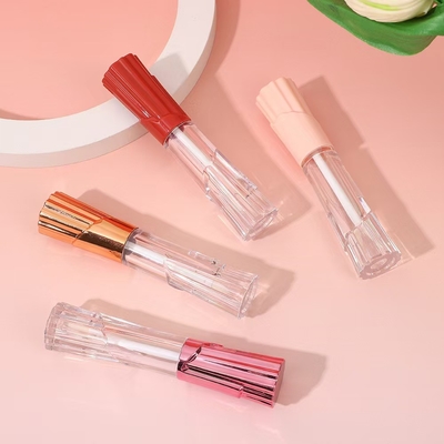 6ml 스커트 모양의 플라스틱 립 글래스 튜브와 브러시 가운 용이하고 편리한 스크린 인쇄