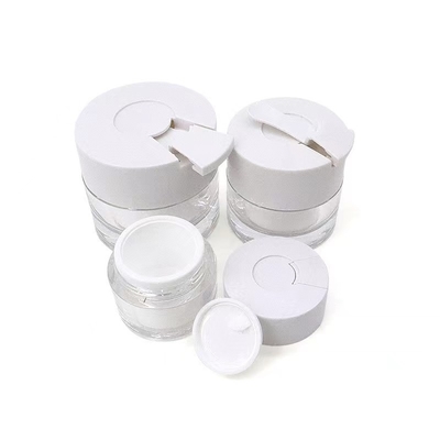 15ml 30ml 50ml 용량 둥근 크림 병 스푼과 사용자 지정 디자인
