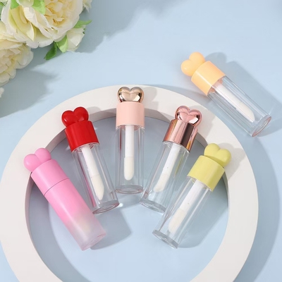 러브 립 글래스 튜브 마크롱 컬러 귀여운 작은 5ml 립 글래스 액체 눈 그림자 휴대하기 쉽습니다