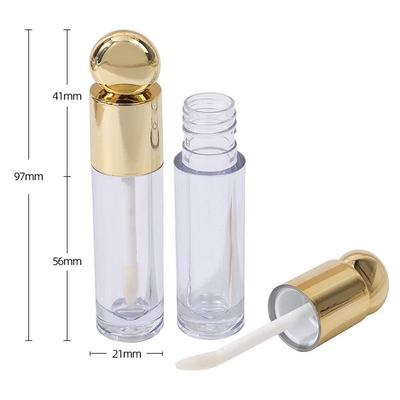 둥근 디자인 머리 모자 플라스틱 입술 가스 튜브 붓 4.5ml 금