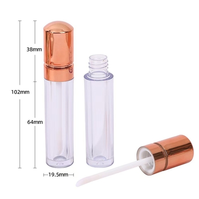 로즈 골드 헤드 캐프 플라스틱 립 글래스 튜브 스타일 하이엔드 4.5ml