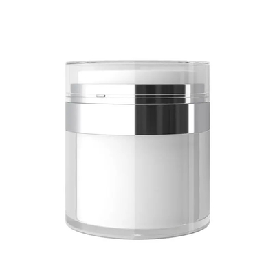 15G 30G 50G 100G 진공 펌프가 있는 플라스틱 공기 없는 항아리 최종 포장용 맞춤형 색상