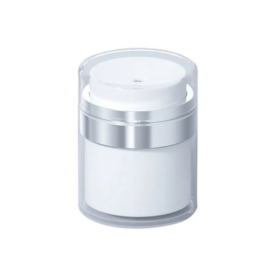 15G 30G 50G 100G 진공 펌프가 있는 플라스틱 공기 없는 항아리 최종 포장용 맞춤형 색상