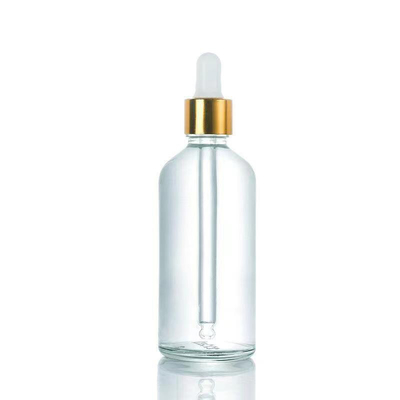알루미늄 드롭퍼 10ML 30ML 50ML와 맞춤 된 빈 오일 유리 둥근 어깨 병
