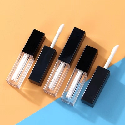 플라스틱 립 글러스 튜브 1.2ML 평면 빈 패키지 검정 붓 모자
