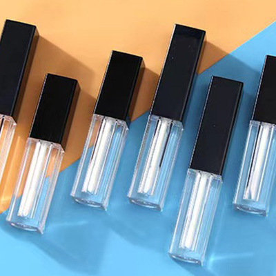 플라스틱 립 글러스 튜브 1.2ML 평면 빈 패키지 검정 붓 모자