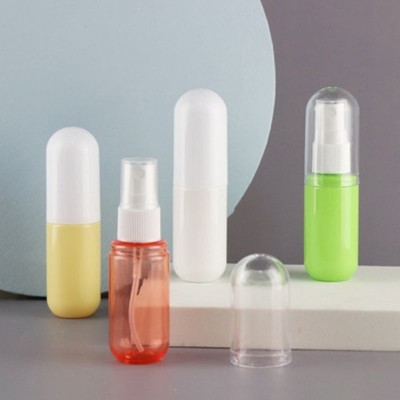 특수 타원형 디자인 30ml 플라스틱 PP 병 화장품 포장 용액 제품