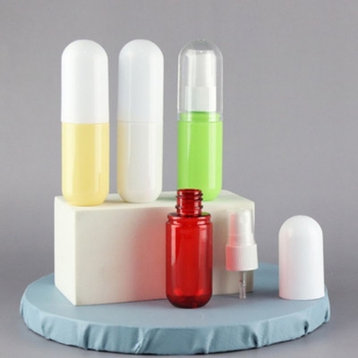 특수 타원형 디자인 30ml 플라스틱 PP 병 화장품 포장 용액 제품