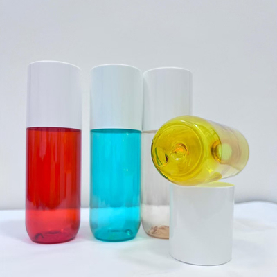 다양한 색상 150ml 플라스틱 PET 병 15mm 카드 커프 캡
