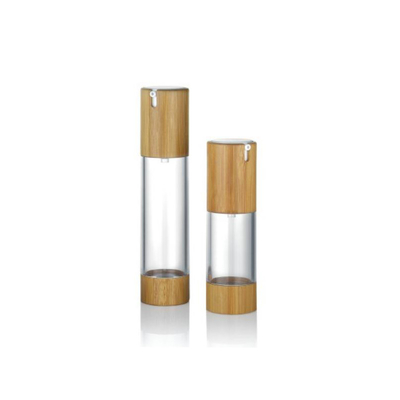 알루미늄 목재 30ml 공기 없는 펌프 병