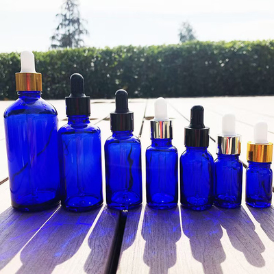 30ml 50ml 100ml 유리 에센셜 오일 병 - 매트 블루