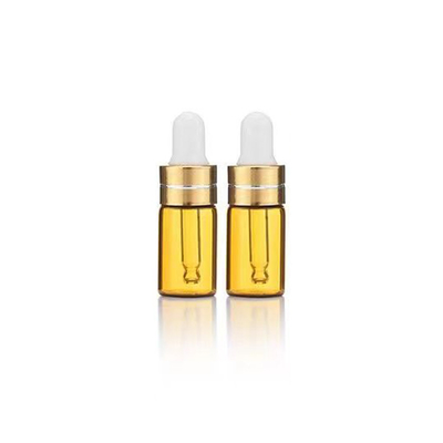 알루미늄 드롭퍼가 있는 5ml 선명한 유리 에센셜 오일 병