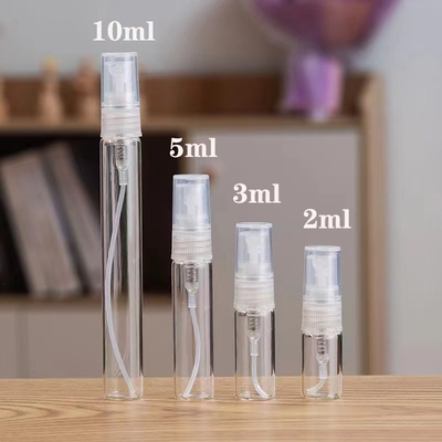 2ML 3ML 5ML &amp; 10ML 비어있는 유리 향수 스프레이 플라스틱 스프레이와 샘플 컨테이너