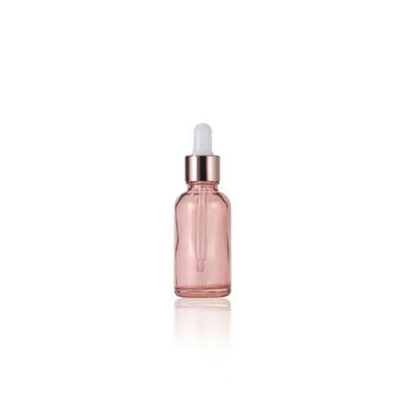 10ml-100ml 분홍색 유리 에센셜 오일 드롭퍼 병