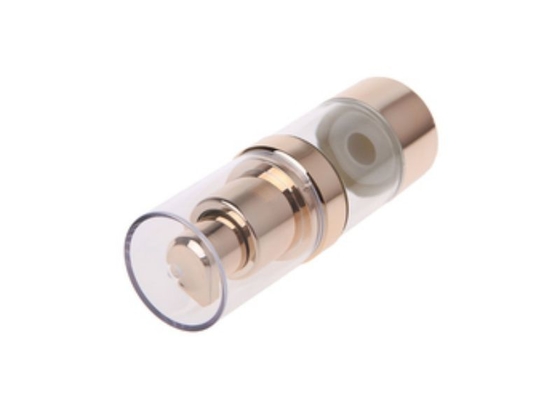 최고 품질 금 알루미늄 20ml 플라스틱 공기 없는 펌프 병 사용 피부 관리
