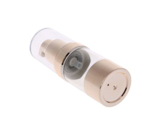 최고 품질 금 알루미늄 20ml 플라스틱 공기 없는 펌프 병 사용 피부 관리