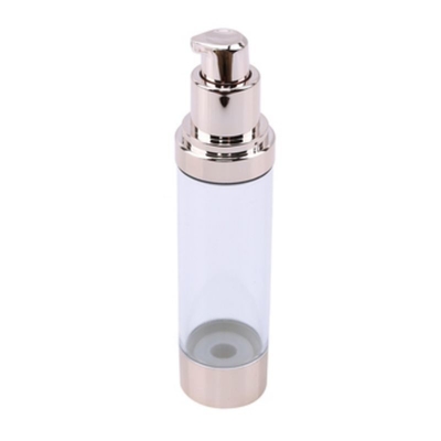 최고 품질 금 알루미늄 20ml 플라스틱 공기 없는 펌프 병 사용 피부 관리