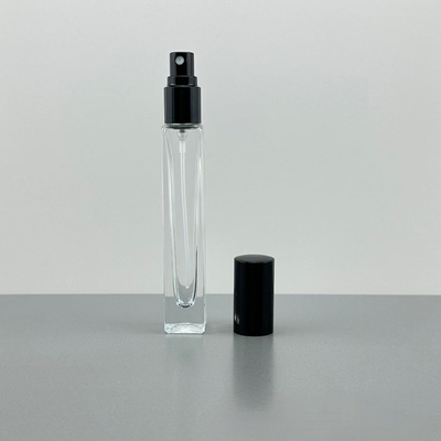 10ML 유리 향수 병 스프레이어 펌프와 오버 캡으로 사용자 정의