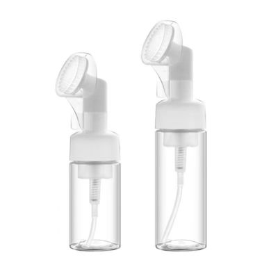 100ML 150ML 200ML 플라스틱 병에 폼 펌프와 실리콘 브러쉬