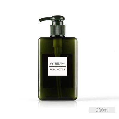 화장품용 펌프 헤드와 함께 주거 사각형 PETG 로션 병 - 10000pcs MOQ