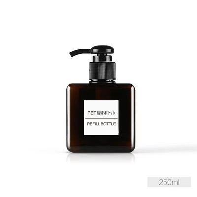 화장품용 펌프 헤드와 함께 주거 사각형 PETG 로션 병 - 10000pcs MOQ