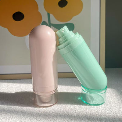 미스트 스프레이 헤드 또는 로션 펌프 헤드 및 실크 스크린 인쇄가 있는 맞춤형 플라스틱 에어리스 보틀